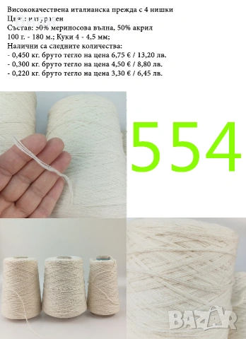 Висококачествени италиански прежди на бобини, снимка 13 - Други - 52042454