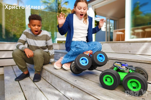 Голяма Кола Джип Monster Truck високопроходима за всякакви терени Zuru, снимка 6 - Коли, камиони, мотори, писти - 54833394
