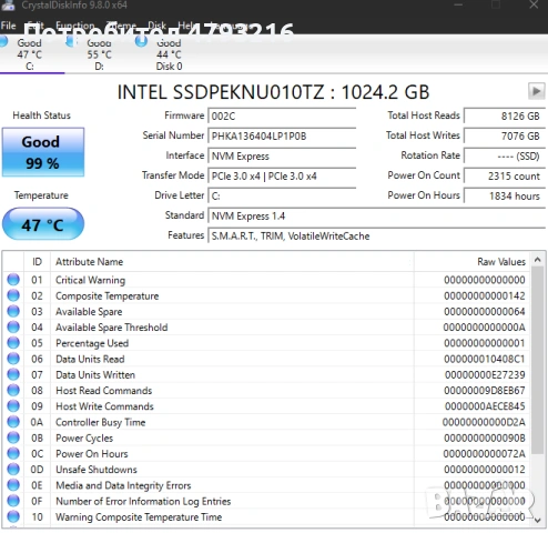 SSD 1TB Intel 670p, снимка 2 - Твърди дискове - 54210025