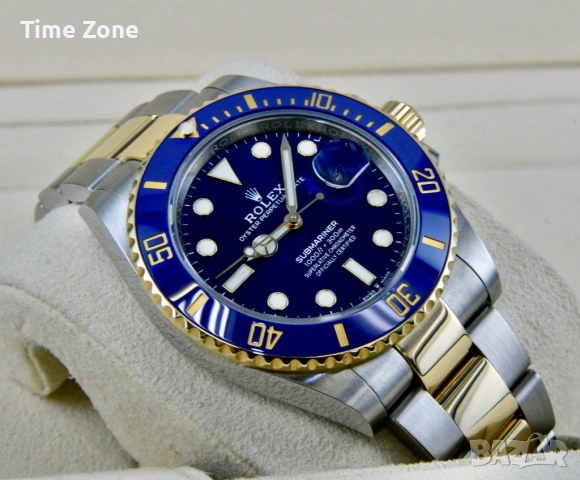 Rolex Submariner 41mm Two-Tone Yellow Automatic Различни Варианти, снимка 4 - Мъжки - 54060848