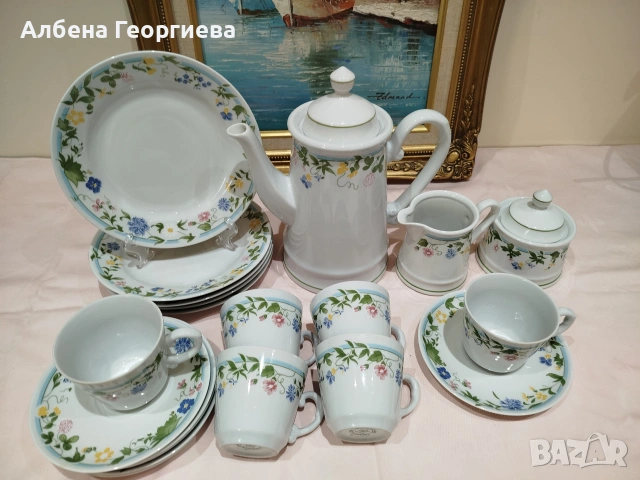 Нежен десертен комплект за кафе KAHLA💐, снимка 5 - Сервизи - 55155111