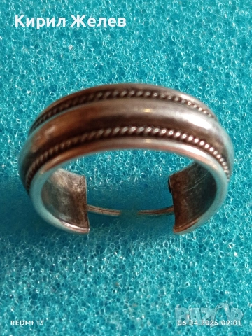 Винтидж сребърна обеца Английски стил орнаментика 53039, снимка 5 - Обеци - 54103970