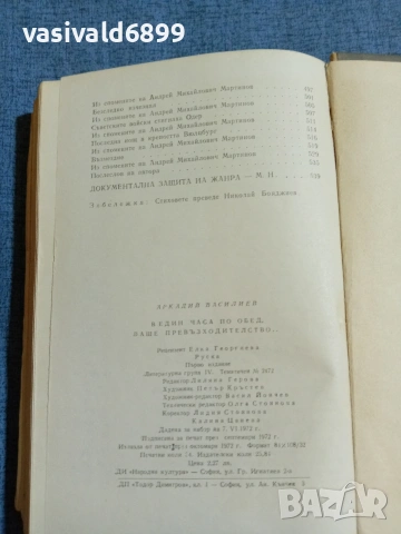 Аркадий Василиев - В един часа по обед, Ваше Превъзходителство , снимка 8 - Художествена литература - 55130076