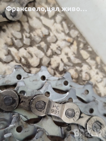 Венец касета 9 скорости за велосипед колело sram pg 990 и нейната верига свалени от 26 цола , снимка 4 - Части за велосипеди - 54489268