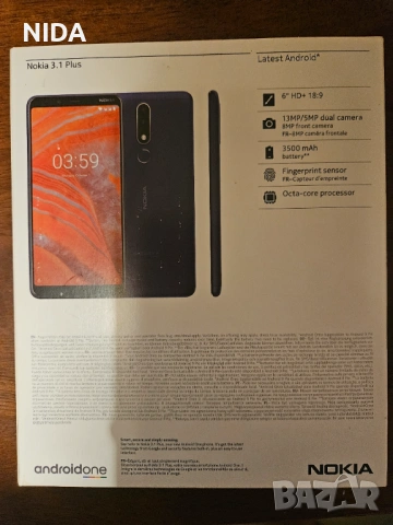 Nokia 3.1 Plus Dual Camera Smartphone 6” HD+ Дисплей, 2GB RAM, 16GB Памет, Android One, Бял, НОВ!, снимка 8 - Nokia - 54895624