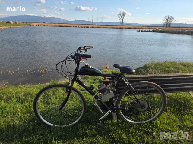 Продавам веломотор с чисто нов двигател 80 сс най добро качество