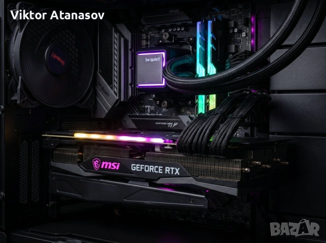 Геймърски компютър Ryzen 7 5800X3D + RTX 3080 12GB + монитор ASUS ROG 240Hz, снимка 5 - Геймърски - 54972615