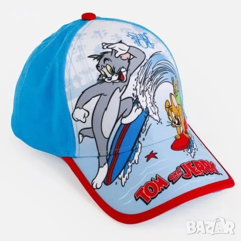 Детска памучна шапка jockey tom & jerry за момчета лято_1261373