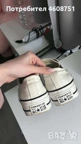 Оригинални Converse white low, снимка 2 - Кецове - 54310591