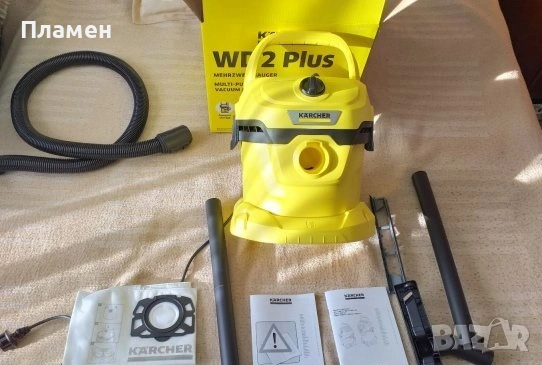 Мултифункционална прахосмукачка за сухо мокро почистване Karcher WD 2 Plus, снимка 5 - Прахосмукачки - 37774306