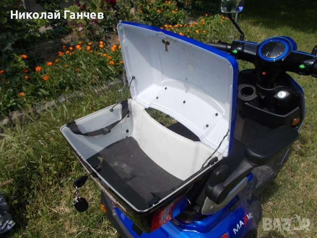 ЕЛЕКТРИЧЕСКА ТРИКОЛКА  „Fullmax R1, 1500W, 60V/20Ah“, синя, CE сертификат1500W, 60V/20Ah, Синя, снимка 5 - Мотоциклети и мототехника - 54671510