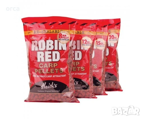 Пелети Dynamite Baits Robin Red 2–20мм за шаран с дупка и без, снимка 2 - Стръв и захранки - 53961612