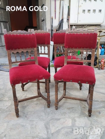 11 комплекта Антикварни столове, снимка 9 - Столове - 54264662