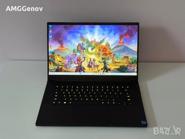 15.6’QHD 165Hz/RTX 3080 8GB/I7-11800H/Razer Blade Advanced 15/32GB DDR4/1TB SSD, снимка 3 - Лаптопи за игри - 54777576