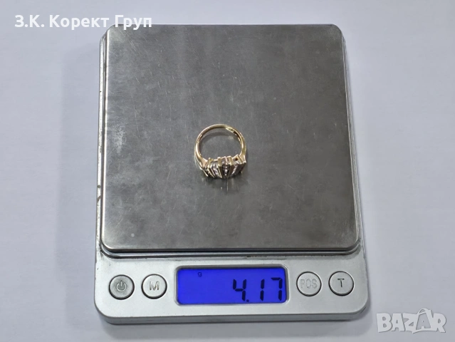 Дамски златен пръстен 14К 585 / 4,17 гр, снимка 7 - Пръстени - 54546318