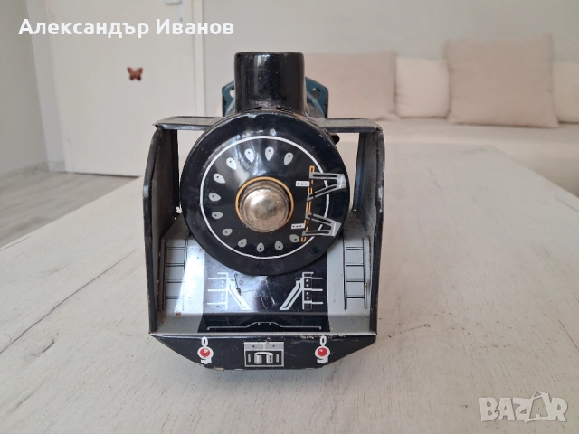 Японска,ламаринена играчка локомотив, снимка 7 - Колекции - 54806678