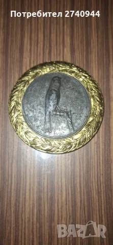 Оригинален награден медал „Ehrenpreis der Reichsfachgruppe Kanarienzüchter“ – 1938 г., снимка 2 - Антикварни и старинни предмети - 55501843