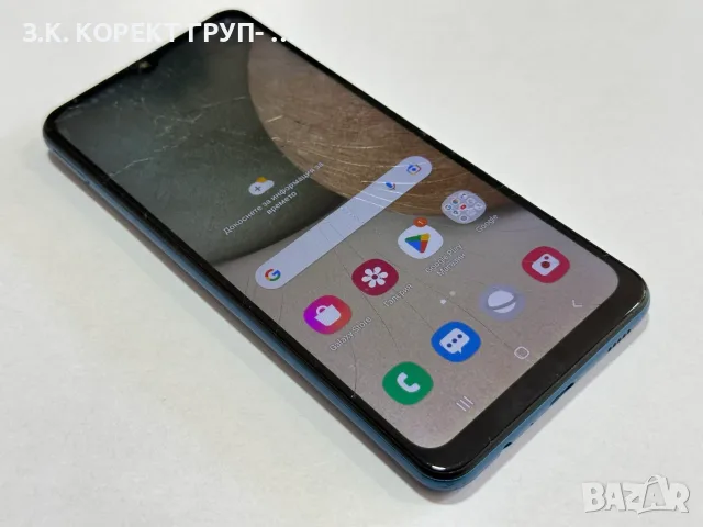 Samsung Galaxy A12 128GB / 4GB RAM – Работи отлично, с пукнат дисплей, снимка 2 - Samsung - 55486668