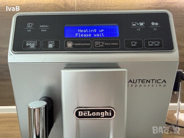 Автоматична еспресо машина De'Longhi Autentica Cappuccino ETAM 29.660.SB, 1450W, 5 вида напитки, снимка 3 - Кафемашини - 55161106