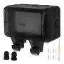 Двоен влагозащитен контакт за външен монтаж IP66 230V 16A, снимка 6