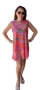 Розова къса лятна дамска рокля, снимка 2