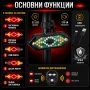 Мигачи задни светлини за колело LED стоп водоустойчив ярки за велосипед със звънец аларма USB мощен, снимка 2