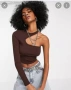 Кафява блуза Bershka, снимка 2