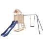 vidaXL Комбинирано детско съоръжение за игра на открито, бор масив(SKU:3155876), снимка 1