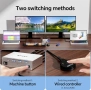 KCEVE 15-в-1 KVM превключвател USB C докинг станция,USB 3.0 KVM превключвател 2 монитора 2 лаптопа , снимка 6