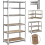 Професионален метален стелаж HÖGLER 222x110x50 см – 6 Рафта, до 1050 кг, регулируема височина, снимка 2