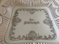 Винтидж порцеланова ажурна чиния / поднос „Zur Silberhochzeit“ – Германия, около 1950–1960 г.  , снимка 3