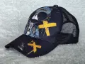 Нова шапка с козирка Trucker Мече Streetwear Черна y2k, снимка 2