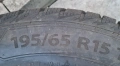 4 бр. Зимни гуми 195/65 R15 с оригинални железни джанти за Opel (GM) 5х110, снимка 4