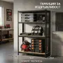 Здрав метален стелаж  -  Безвинтов гаражен рафт с 4 нива 150x70x30 см, снимка 8
