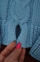 Дамски пуловер ръчно плетиво , снимка 3