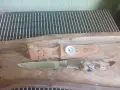 Уникален ловен нож с дръжка от сърнешки крак, снимка 1