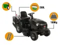 Райдер косачка AL-KO Comfort HD-A | Хидростатична трансмисия | Кош за трева, снимка 3