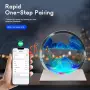 Смарт LED нощна пясъчна лампа с 360° въртящ се пясък, Bluetooth музика и дистанционно управление, снимка 5