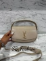 Ysl дамска чанта, черна, бежова и бялА, снимка 5