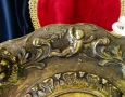 Бронзова чиния с лъвски глави,ангели,пейзаж,печат. , снимка 4