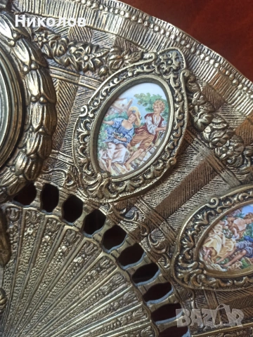 Месингов часовник ветрило , снимка 5 - Антикварни и старинни предмети - 55038593