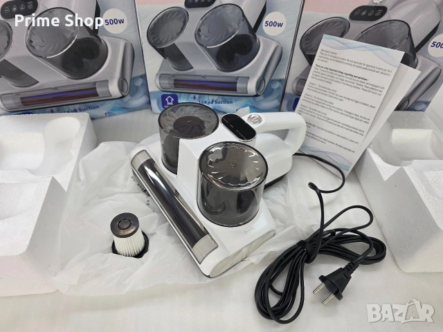 Промо! Прахосмукачка за матраци JPHYLL, 16KPa, UV-C светлина, HEPA филтър, 500W, снимка 12 - Прахосмукачки - 55186040