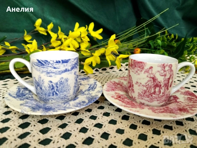 Синьо/ червено Англия , снимка 8 - Чаши - 54399908