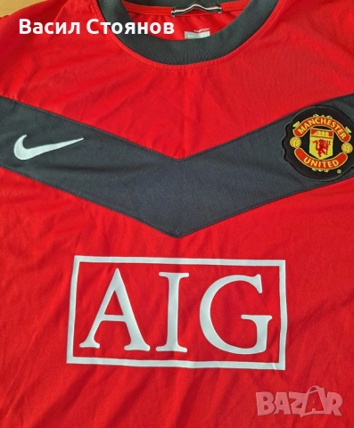 Manchester UTD/ Манчестър Юнайтед Nike Home 2009-10г. - размер XL, снимка 2 - Фен артикули - 55278869
