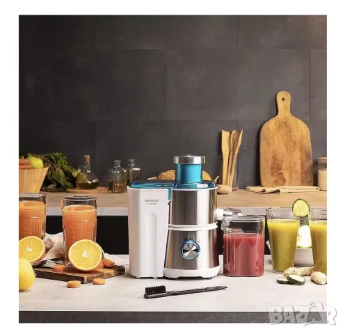 СОКОИЗСТИСКВАЧКА ЗА ПЛОДОВЕ CECOTEC JUICE&FRESH 400 TITAN WHITE
, снимка 4 - Сокоизстисквачки и цитрус преси - 55456584