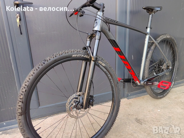 29" Scott, XL, въздушна вилка Rockshox, 1x12, планински алуминиев велосипед, снимка 13 - Велосипеди - 54512372