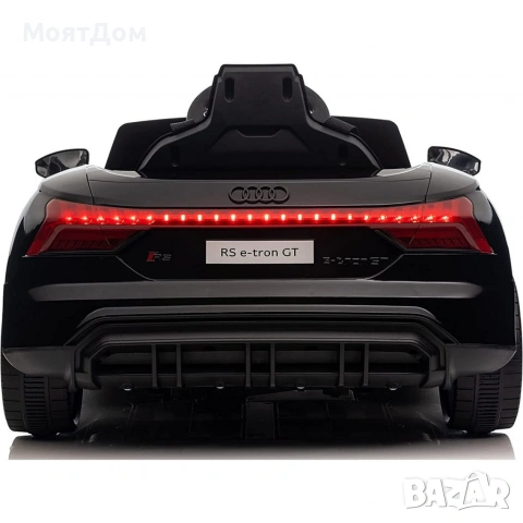 Акумулаторен джип Audi RS E-Tron GT 4X4 Licensed с меки гуми и кожена седалка 12V, снимка 4 - Детски велосипеди, триколки и коли - 55269692