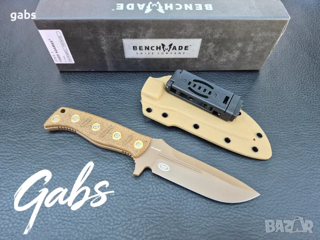 Нож Benchmade Fixed Adamas 375FE-1,Sibert Design,CPM CruWear ,фултанг, снимка 6 - Ножове - 55561457