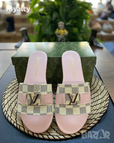 Louis Vuitton Нови Дамски Чехли Луи Витон Различни Цветове 