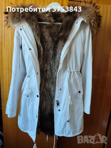 Дамска парка - хастар естествена кожа, снимка 2 - Палта, манта - 54351002